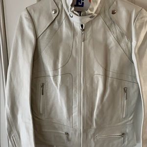 Leather bomber Jacket